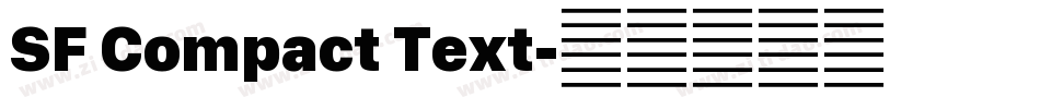 SF Compact Text字体转换